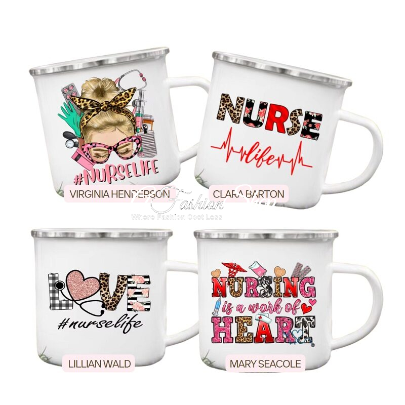Heroic Memoirs Nurse Achiever Graphic Enamel Mug