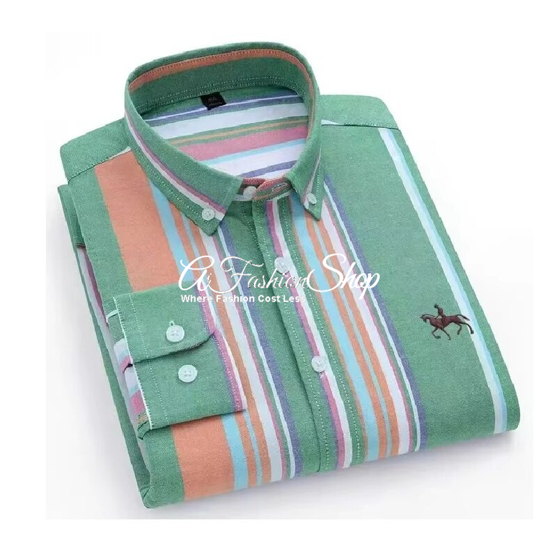 Men’s Polo Shirt Equestrian Multi Striped