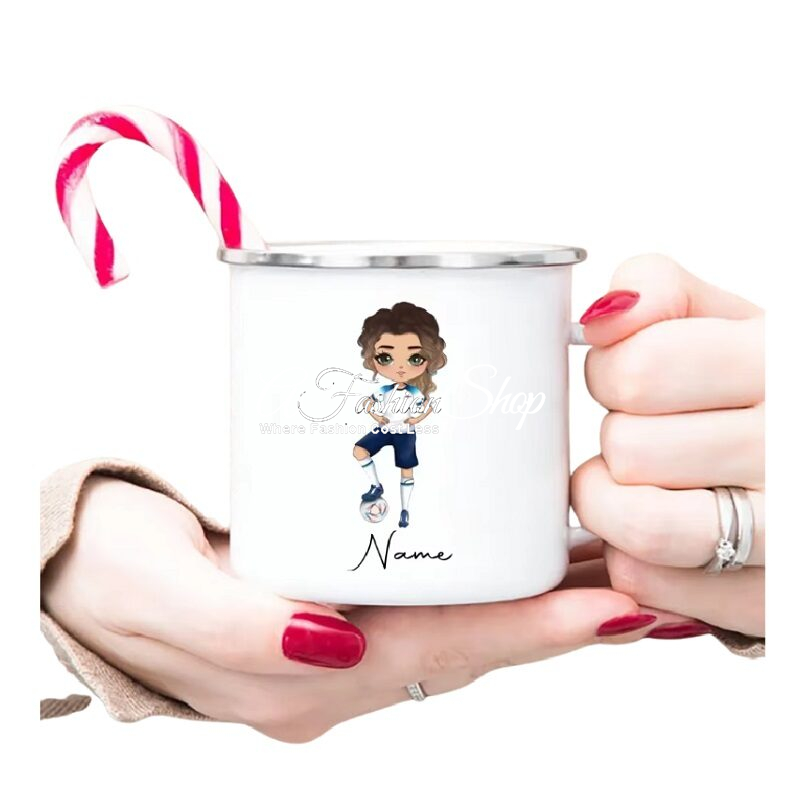 Enamel Mug For Girl Mia Caricature Series