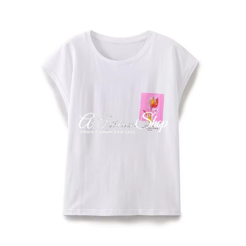 People Graphic Cotton Floral T-Shirt