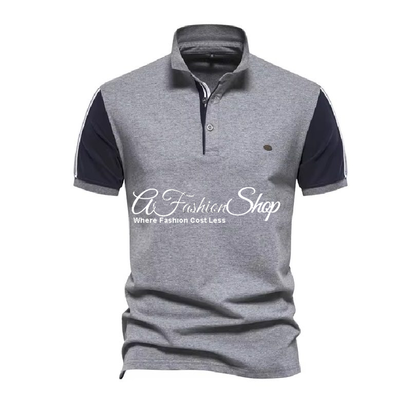Patch Polo Short Sleeve Baseball Green/Grey