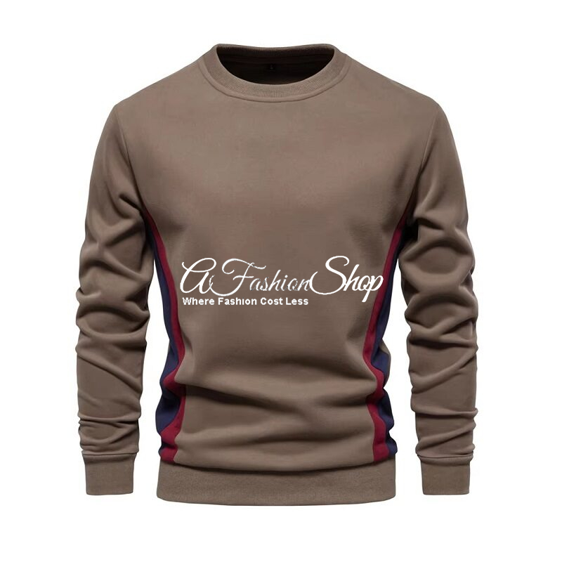 Men’s Colorblock Sweater Brown Mocha