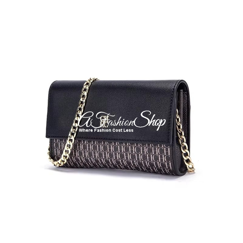 Jamila Minaudière Two-Tone Monogram Clutch