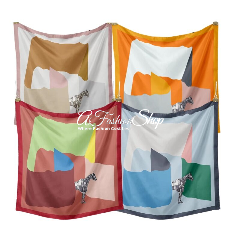 Equestrian Silk Scarf Multicolor