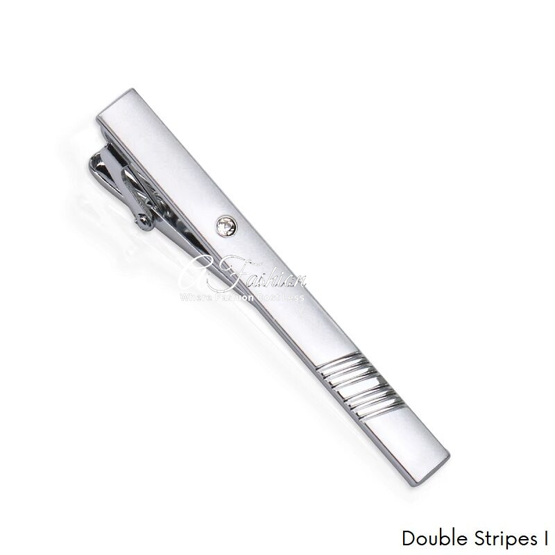 Silver Tie Clips Neck Tie Wedding Business Wear