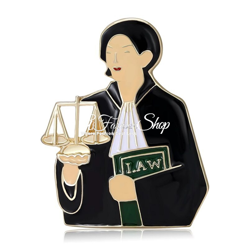 Elegance Authority Brooch Gift For Lawyer